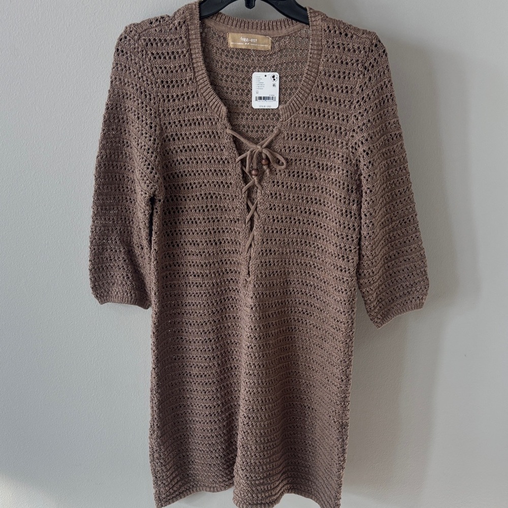 Free People “Amalia” Sweater Dress
